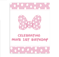 Polka Dot Bow Party Sign