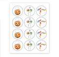 October Candy Cupcake Toppers