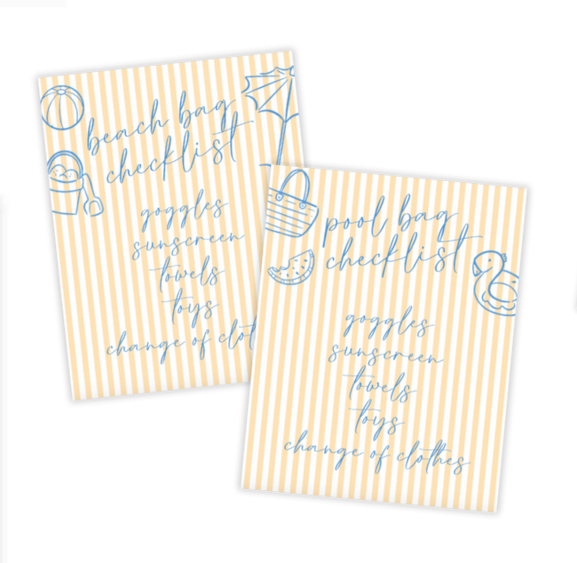 Beach & Pool Bag Checklists
