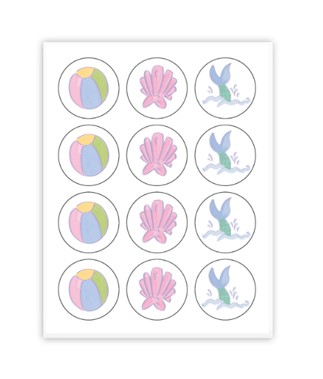 Mermaid & Unicorn Cupcake Toppers