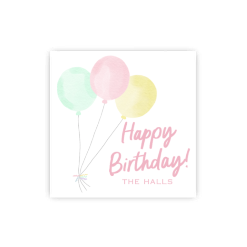Pastel Birthday Gift Tags / Stickers