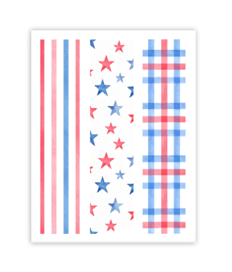 Red, White & Blue Paper Chain