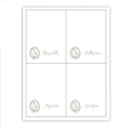 Floral Frame Labels / Placecards