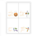 October Candy Placecards / Buffet Labels