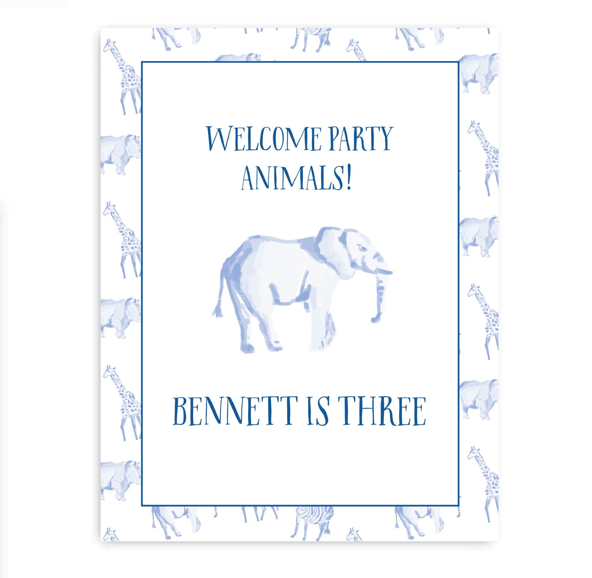 Party Animals Party Sign
