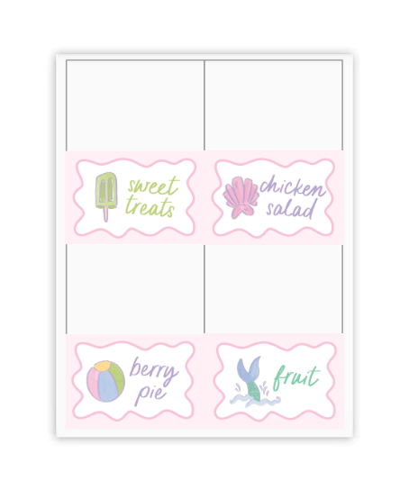 Mermaids & Unicorn Placecards