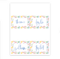 Beach Balls Placecards / Buffet Labels