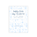School Toile Giftcard Holder