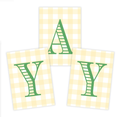 Yellow Gingham Masters Banner