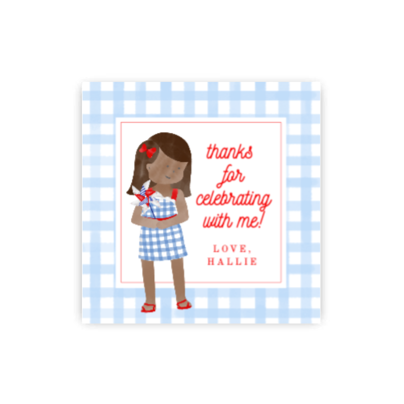 Patriotic Children's Party Gift Tags / stickers