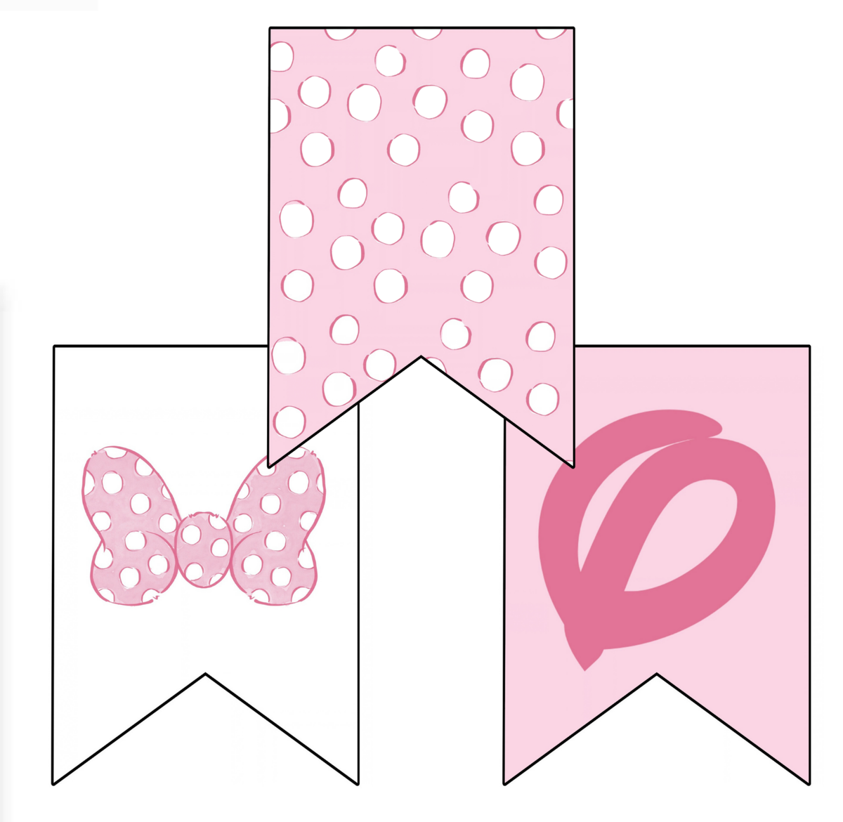 Polka Dot Bow Party Banner