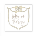 Tan Baby Announcement Sign