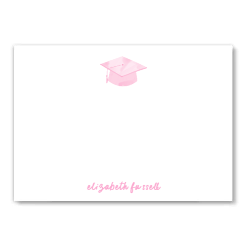 Pink Grad Notecard