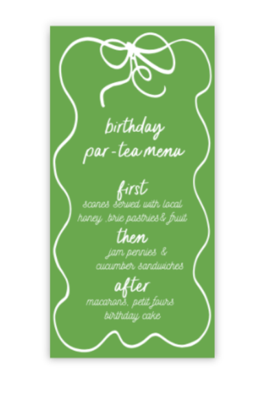 Bow Squiggle Menu