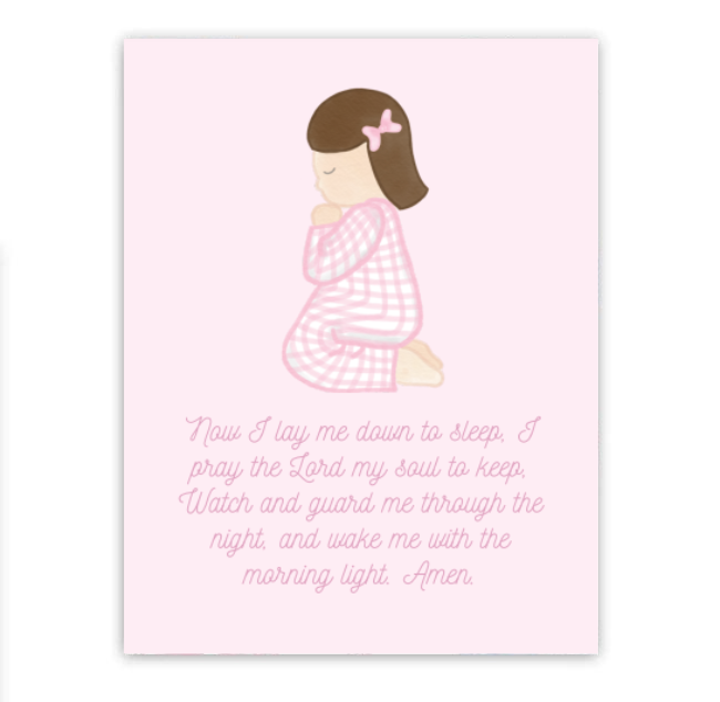 Girl's Prayer Art Print