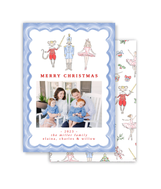 Nutcracker Whimsy Christmas Card
