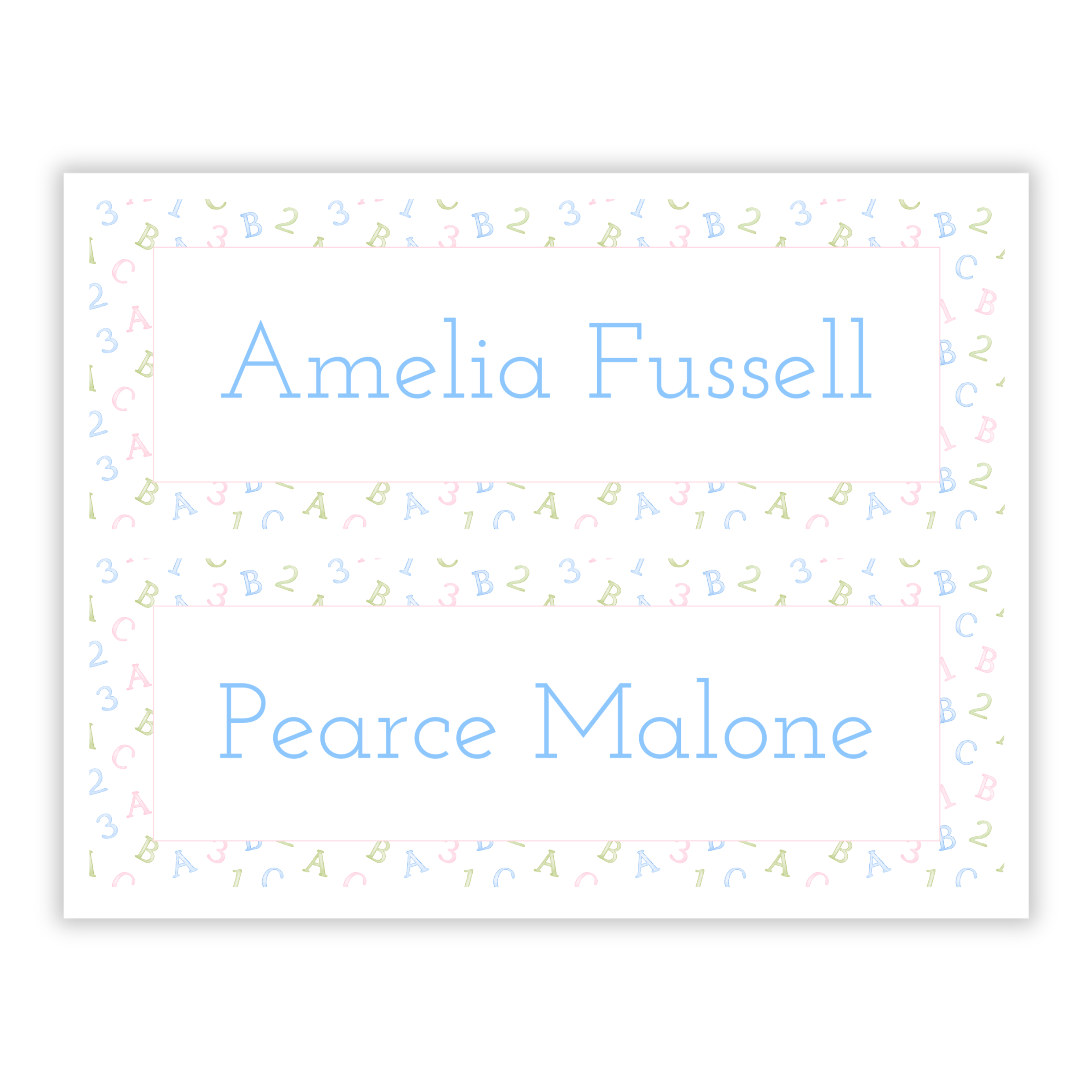 Pastel Learning Fun Desk Labels