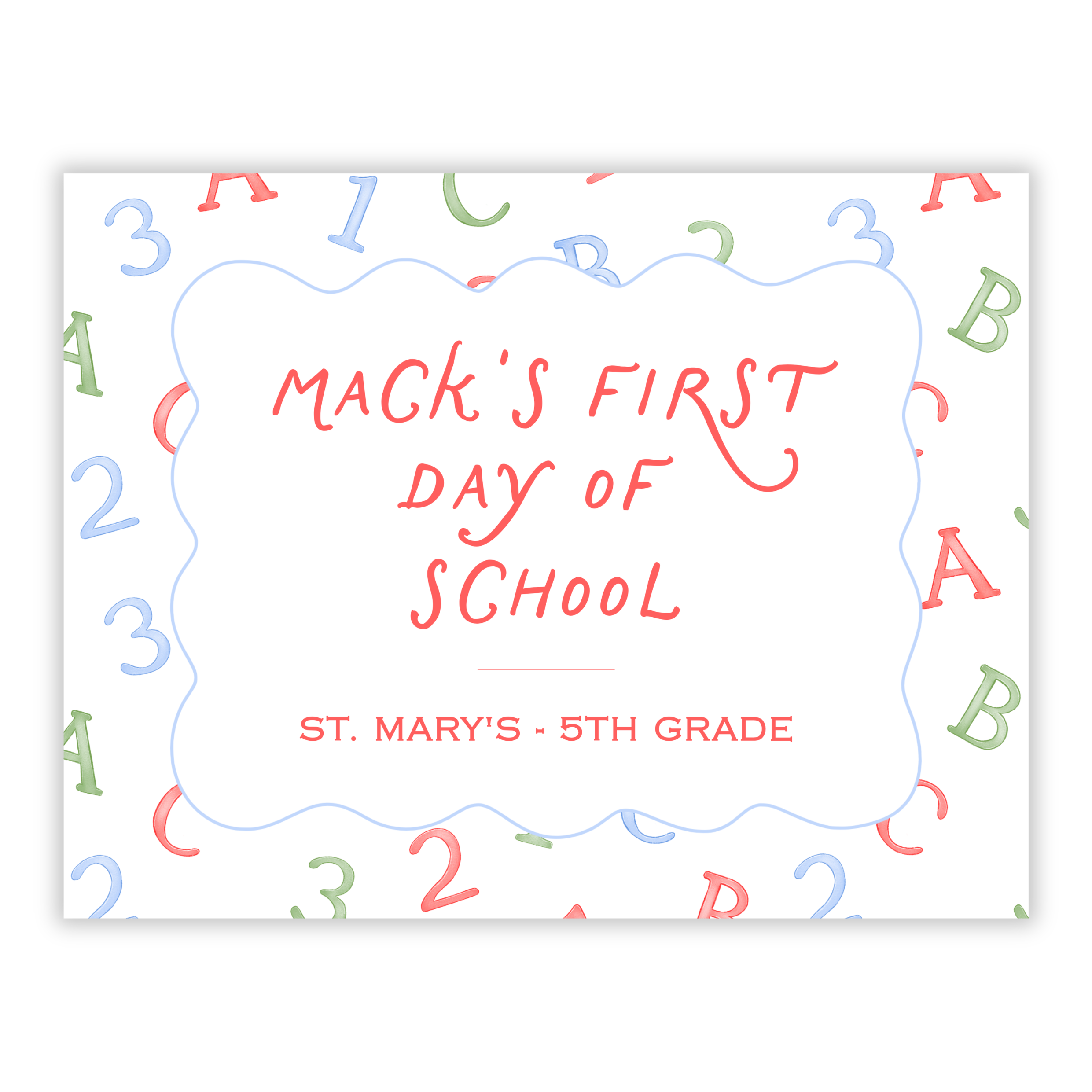 Primary Learning Fun School Sign