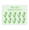 Green Pastel Stripe Potty Chart