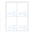 Bunny Toile Placecards