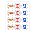 Nerf Cupcake Toppers