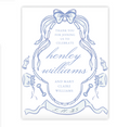 Blue Crest Baby Shower Sign