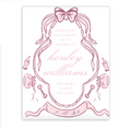 Pink Crest Baby Shower Sign