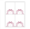 Pink Baby Shower Crest Placecards / Buffet Labels
