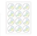 Blue Waterslide Cupcake Toppers
