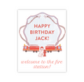 Firetruck Party Sign