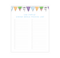 Toy Pals Packing List