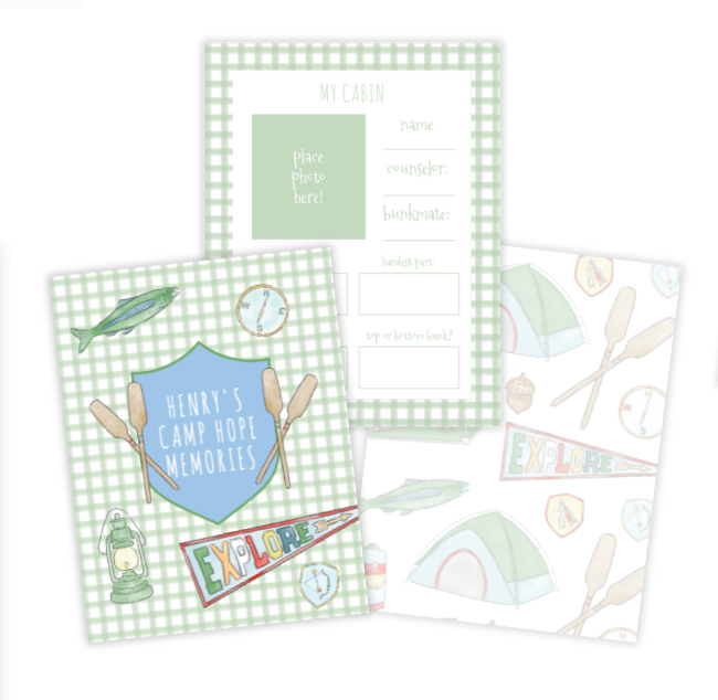 Boys Summer Camp Memory Book