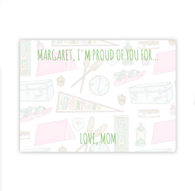 Girls Camp Lunchbox Love Notes