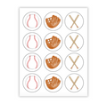 Baseball Cupcake Toppers