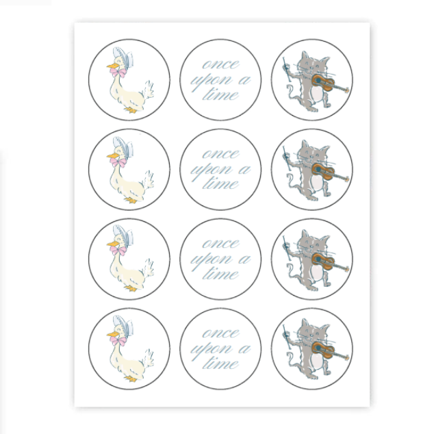 Nursery Rhymes Cupcake Toppers