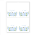 Blue Pumpkin Patch Party Placecards