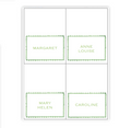 Green Fields Scallop Placecards / Buffet Labels