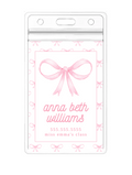 Blush Bows Bag Tag