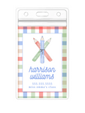 Vintage Plaid Bag Tag