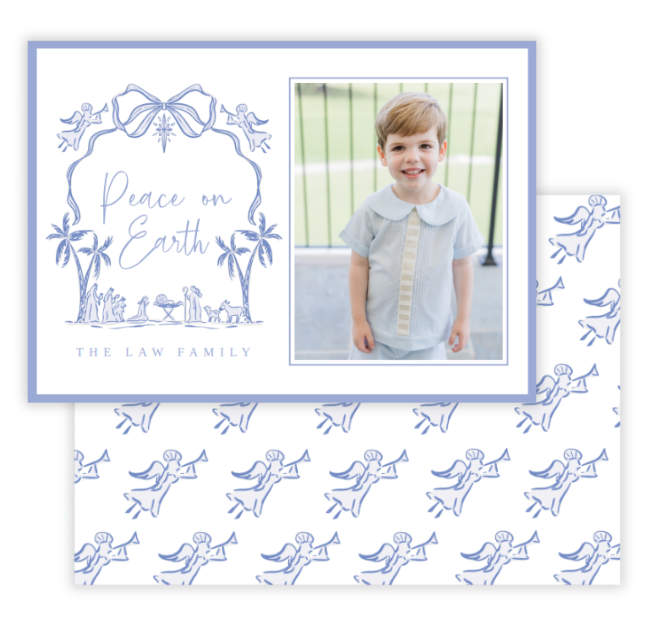 Angels Horizontal Christmas Card