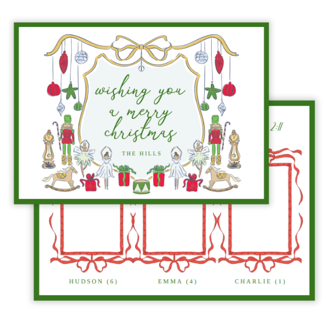 Traditional Nutcracker Christmas Card