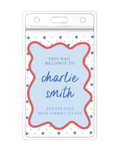 Blue Star Bag Tag