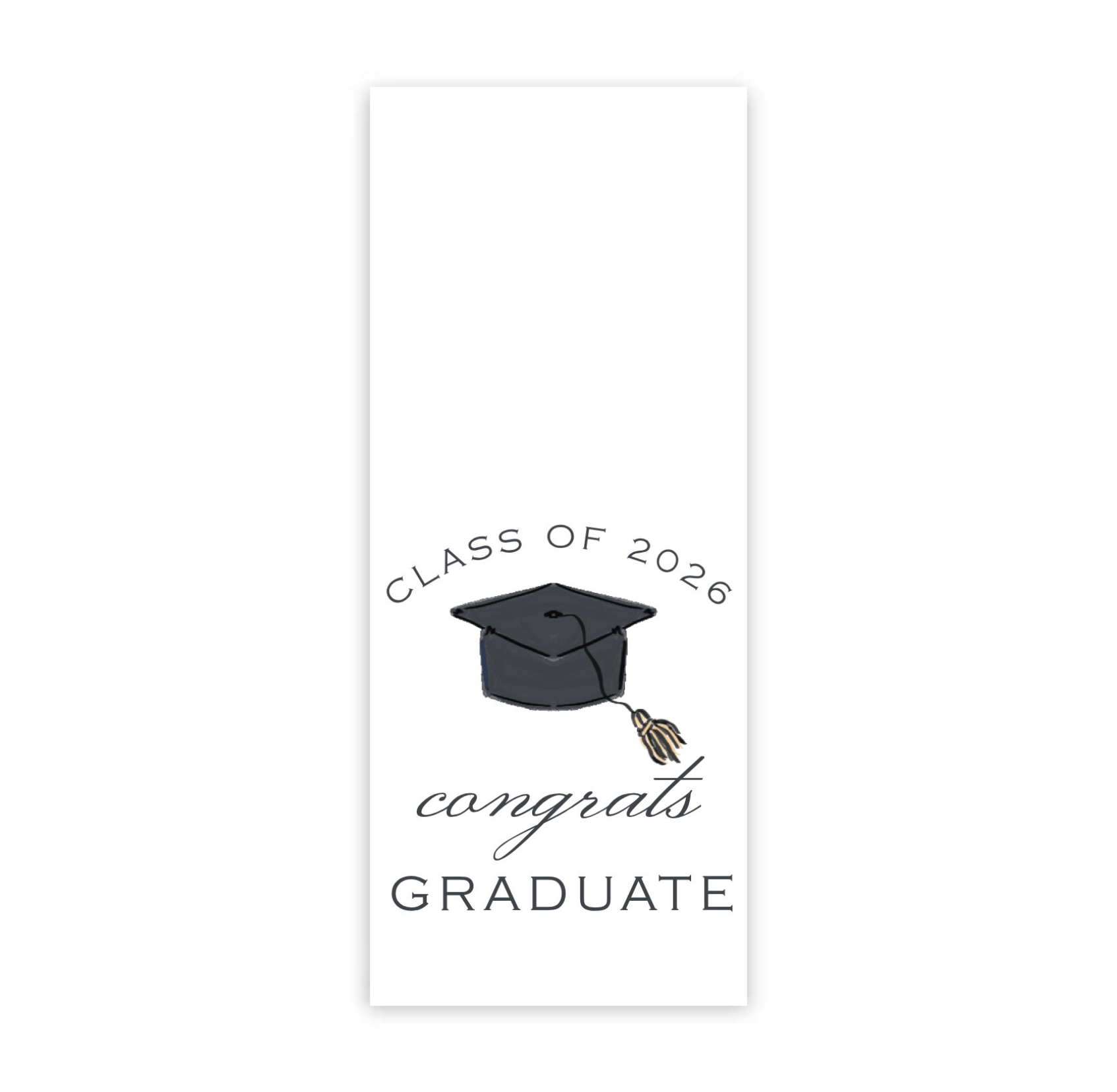 Hydrangea Graduation Gift Tag