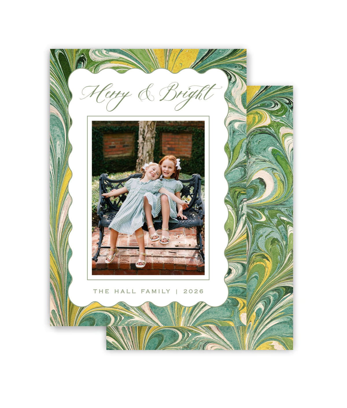 Jungle Marble Christmas Card