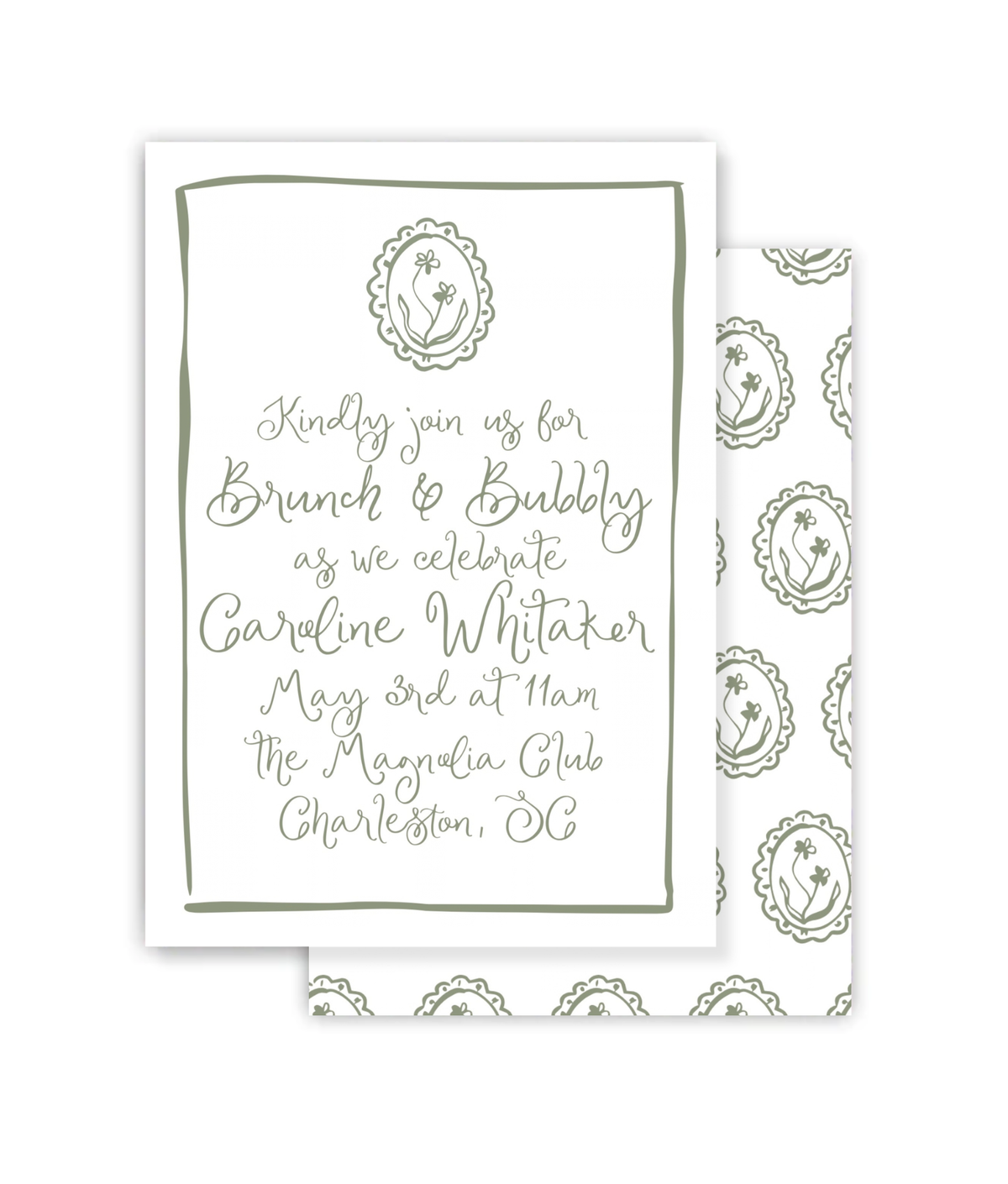 Floral Frame Invitation