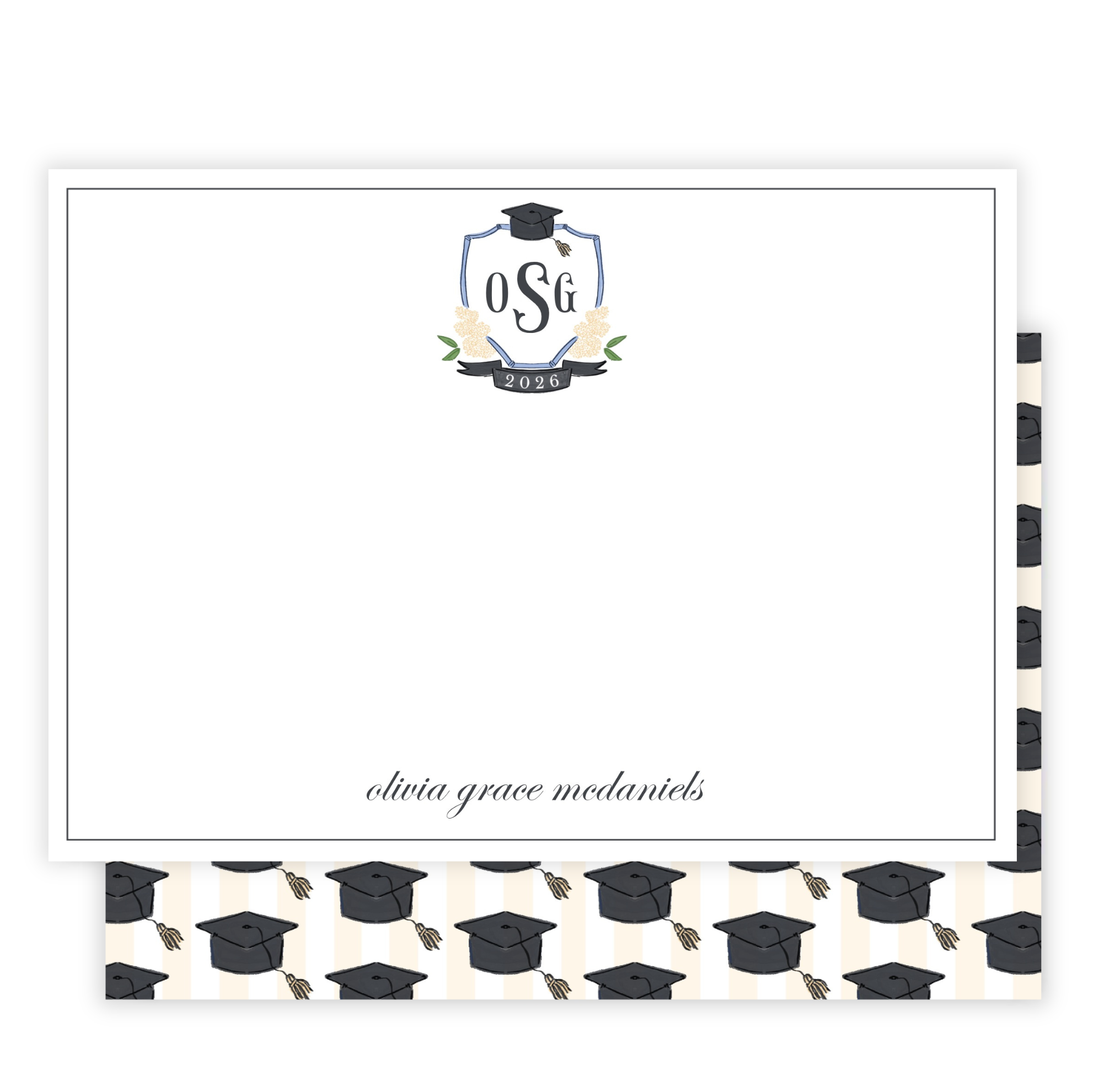 Hydrangea Graduation Notecard