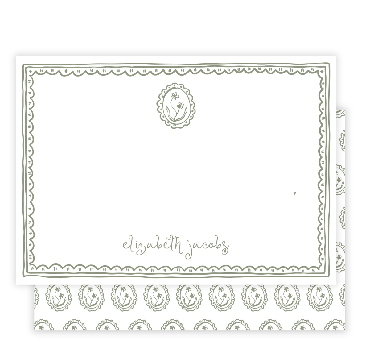 Floral Frame Notecard