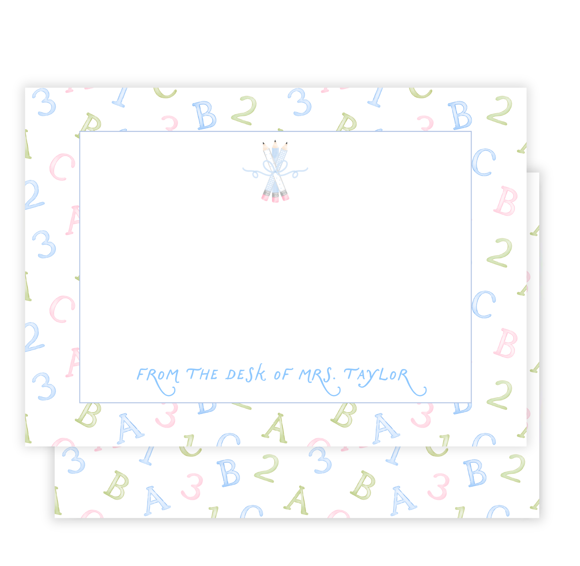 Pastel Learning Fun Teacher Notecard