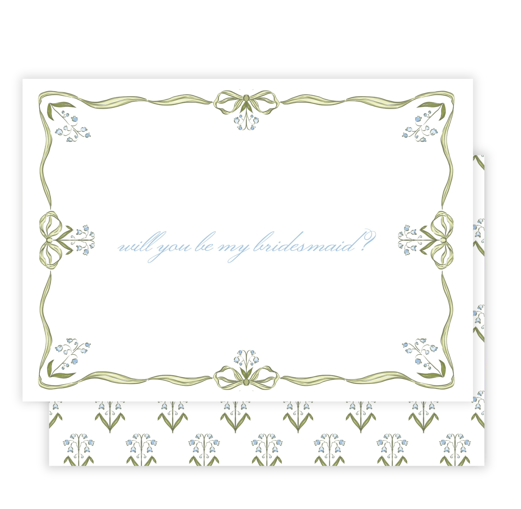Bluebells Will You Be My Bridesmaid Card