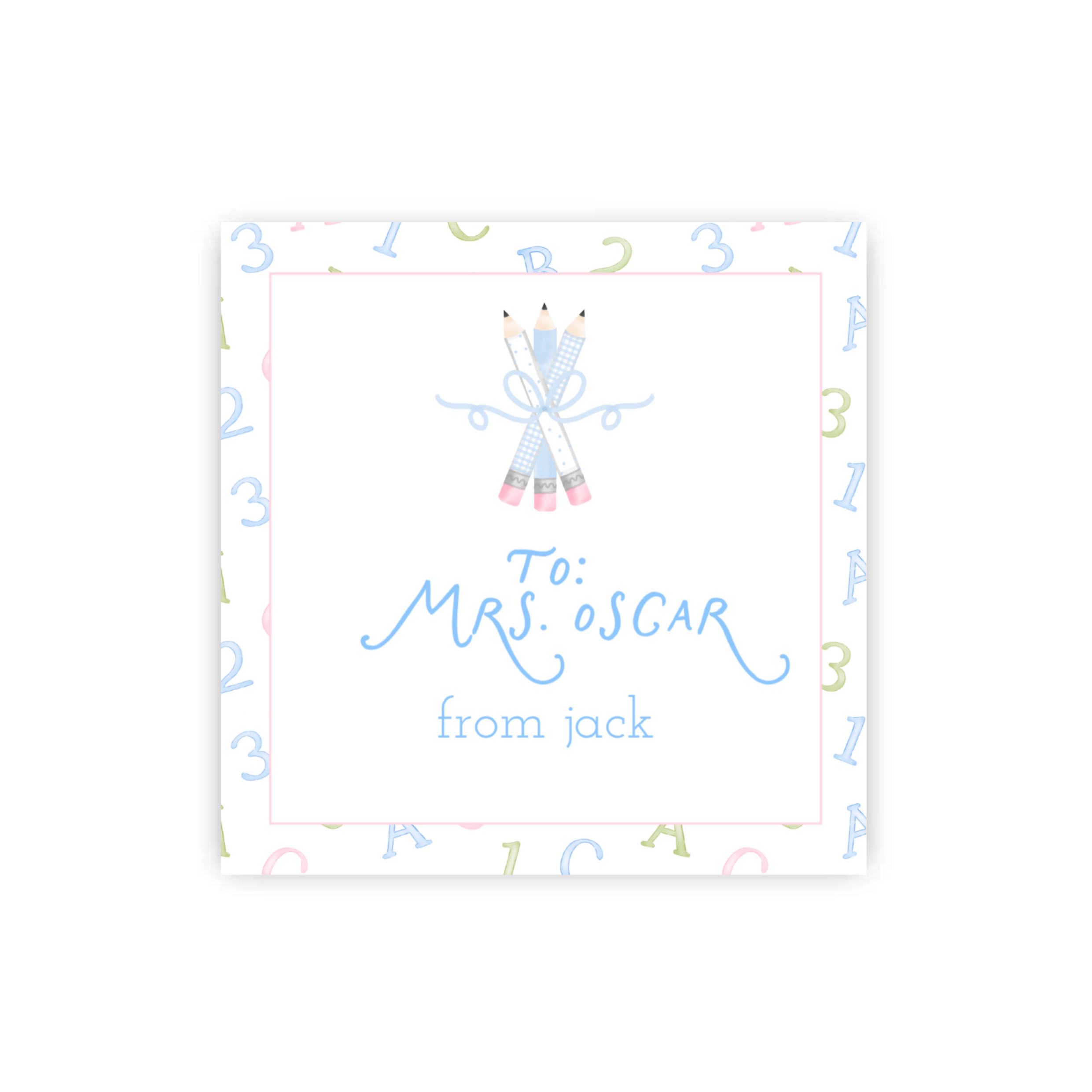 Pastel Learning Fun Teacher Gift Tags / Stickers